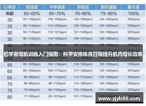 初学者增肌训练入门指南：科学安排体育日程提升肌肉增长效果